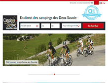 Tablet Screenshot of campingsdessavoie.com